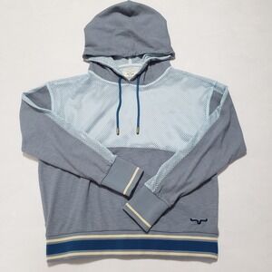 Kimes‎ Ranch Sweatshirt Womens Size Medium Blue Mesh Somers Dream Hoodie